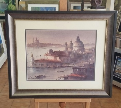 Dusan Djukaric; Venecija; Akvarel