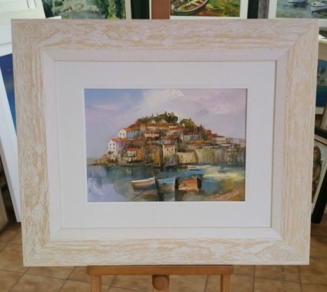 Dejan Slepcevic; Sveti Stefan; Ulje na platnu