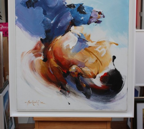 Braco Djurkovic; Konjanik; Ulje na platnu