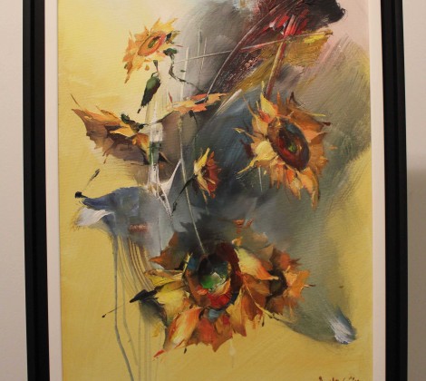 Braco Djurkovic; Suncokreti; Ulje na platnu