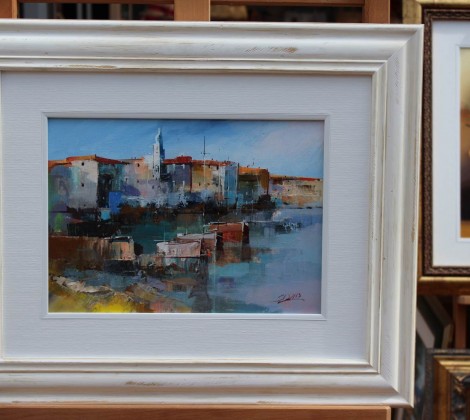 Dejan Slepcevic; Primorski grad; Ulje na platnu