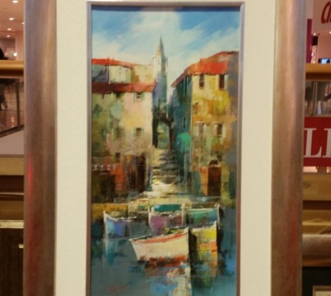 Dejan Slepcevic; Primorski grad; Ulje na platnu