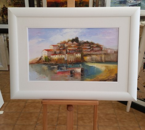 Dejan Slepcevic; Sveti Stefan; Ulje na platnu