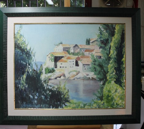 Ljiljana Ilic Radovanovic; Sveti Stefan; Ulje na platnu