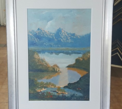Skadarsko jezero; Milan Lazarevic; Ulje na platnu