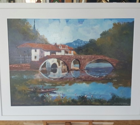 Rijeka Crnojevica; Milan Lazarevic; Ulje na platnu
