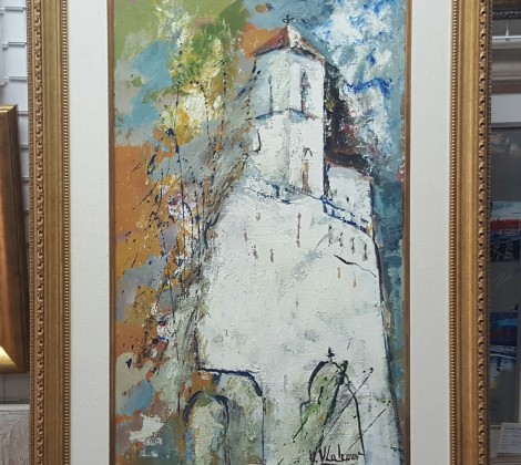 Vojo Vlahovic; Manastir Ostrog; Ulje na platnu