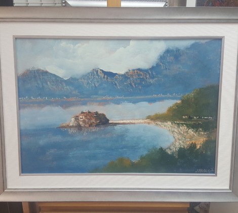 Milan Lazarevic; Sveti Stefan; Ulje na platnu