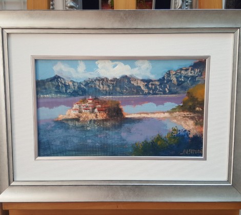 Milan Lazarevic; Sveti Stefan; Ulje na platnu