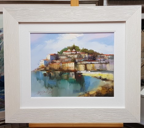 Dejan Slepcevic;Sveti Stefan;ulje na platnu