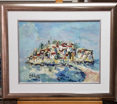 Vojimir Vojo Vlahovic;Sveti Stefan;Ulje na platnu