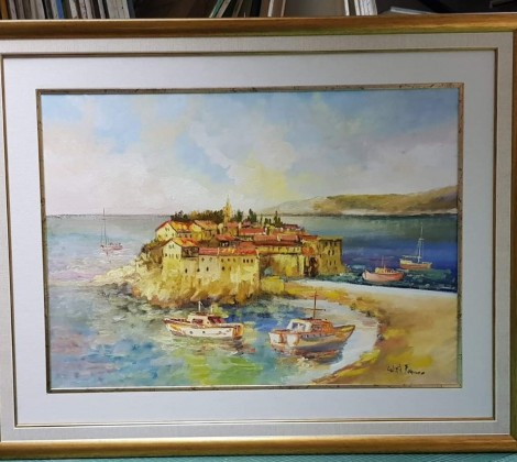 Radomir Laketa;Sveti Stefan;Ulje na platnu