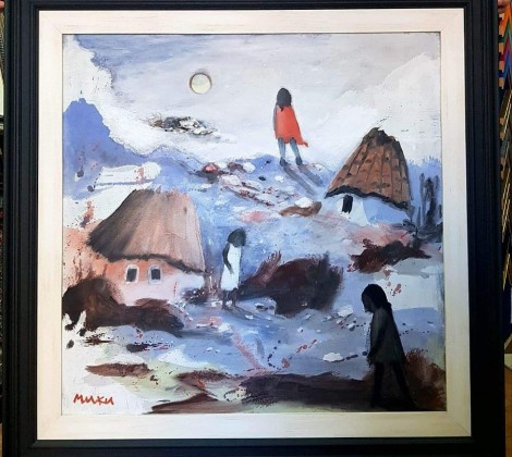 Miki Radulovic;Pejzaz;Ulje na platnu