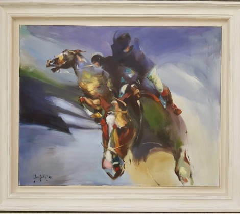 Braco Djurkovic;Konjanik;Ulje na platnu