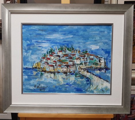 Vojimir Vojo Vlahovic;Sveti Stefan;Ulje na platnu