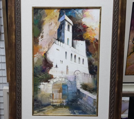 Dejan Slepcevic;Manastir Ostrog;Ulje na platnu